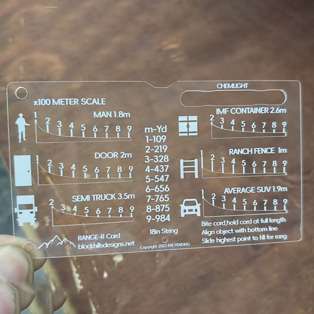 Hunting Outdoors Card - الاكريليك دائم المدى مكتشف بطاقة الصيد