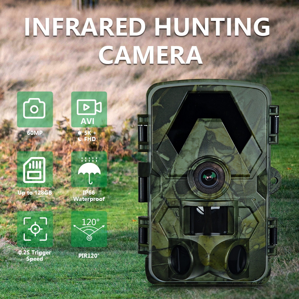 Hunting Outdoors Card - كاميرا صيد خارجية بالأشعة تحت الحمراء