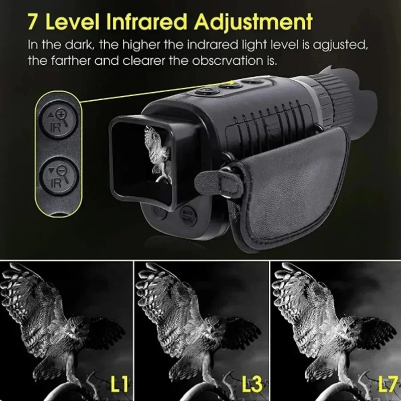 منظار أحادي العين رقمي للرؤية  - مراجعة Outdoor Hunting Digital Night Vision وسعره