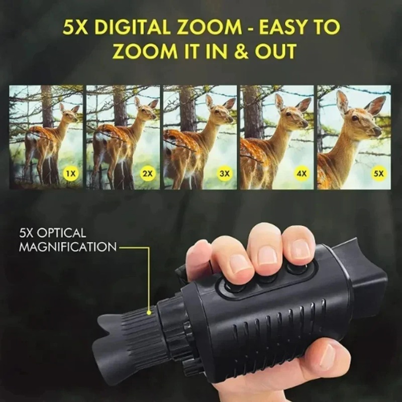 منظار أحادي العين رقمي للرؤية  - مراجعة Outdoor Hunting Digital Night Vision وسعره